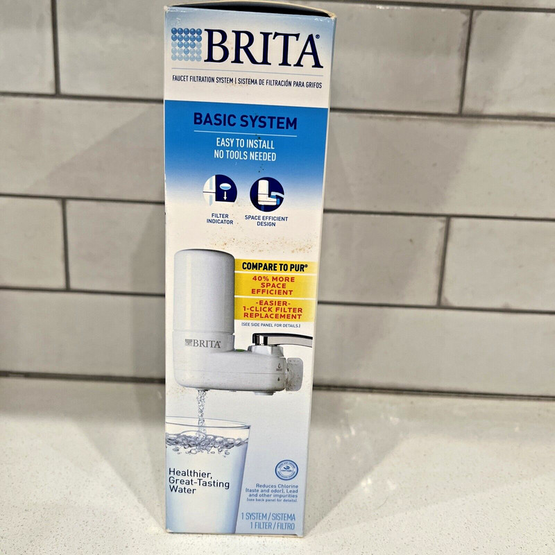 Brita Basic Tap Water Faucet Filtration System - White - New gallery