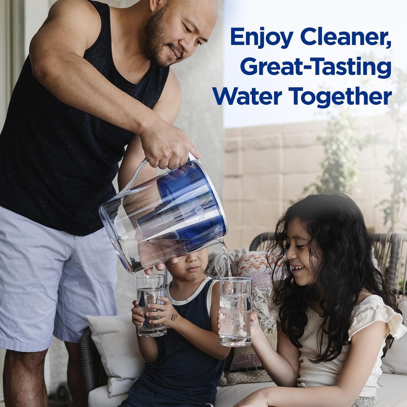 PUR Plus Lead Reducing Water Pitcher and Dispenser 1 Count (Pack of 1), Blue gallery