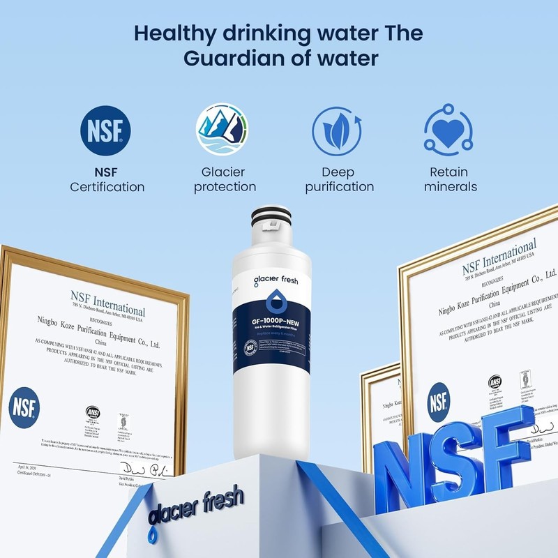 LT1000PC NSF Certified Water Filter for LG Refrigerators - 97.9% Chlorine Red... gallery