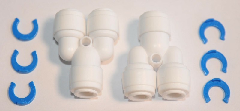 ¼” 3 TREE WAY UNION TEE TUBE QUICK PUSH CONNECT RO REVERSE OSMOSIS WATER FILTER gallery