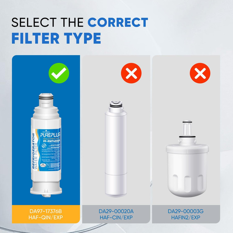 PUREPLUS DA97-17376B Refrigerator Water Filter Compatible with Samsung, 1-Pack gallery
