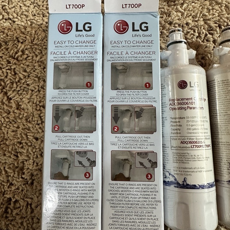 (2-Pack) LG LT700P Refrigerator Replacement Filter 6 Month / 200 Gallon gallery