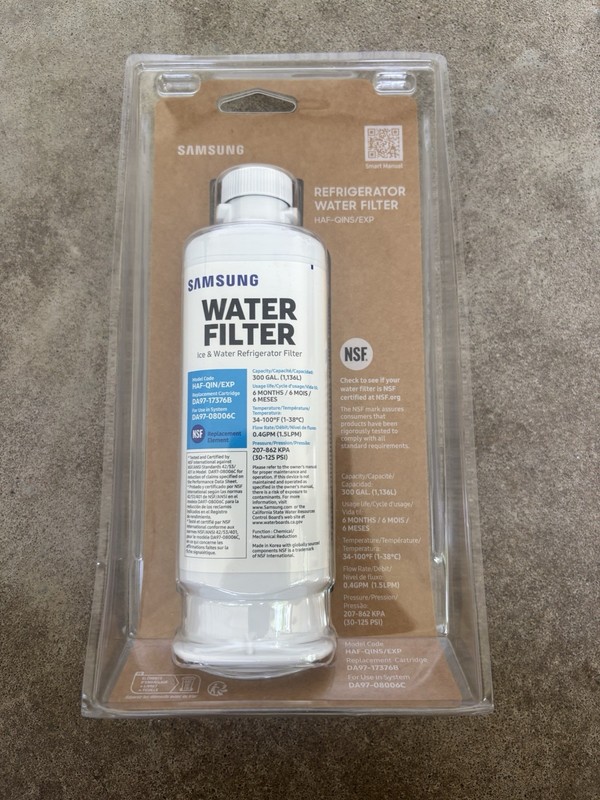NEW Samsung Refrigerator Water Filter DA97-17376B HAF-QINS/EXP NSF Certified