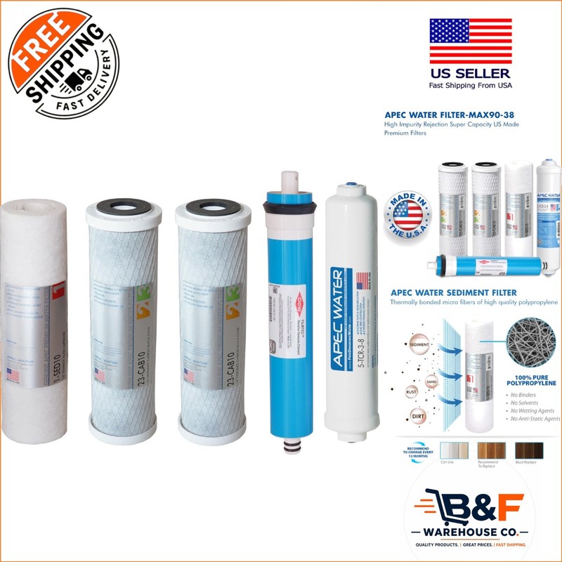 Complete APEC Ultimate Series Replacement Filter – Quick Connect 90 GPD Upgrade
