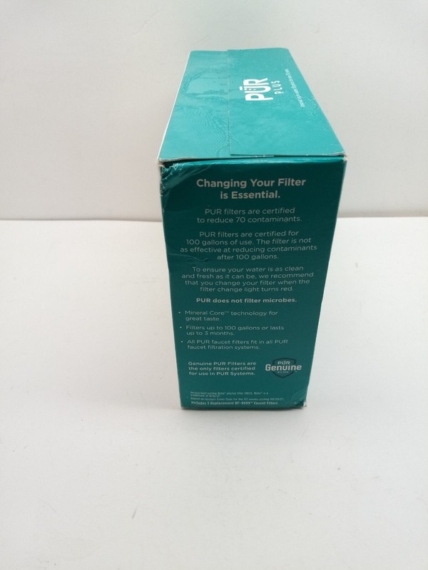 PUR PLUS Great Taste Faucet Mount RF-9999 Replacement Filters 3 Pack NEW SEALED gallery