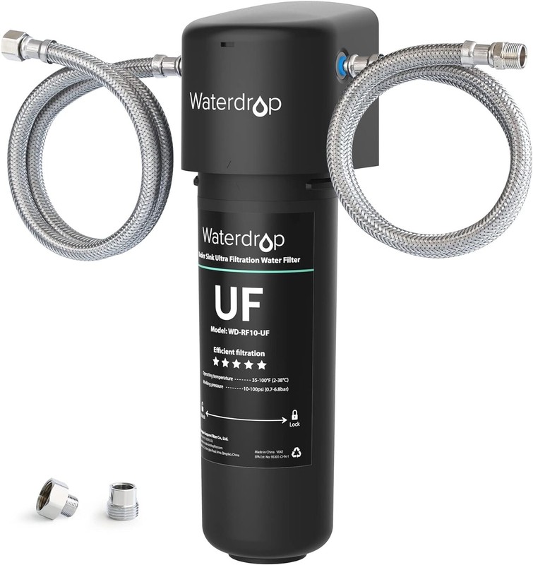 Waterdrop 10UA-UF Under Sink Water Filter, 0.01 μm Ultra Filtration, 8K Gallons