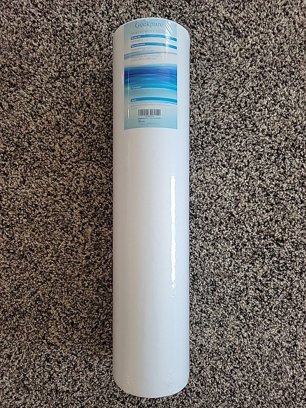 Geekpure PP20-BB-5 Polypropylene Sediment House Water Filter Cartridge White
