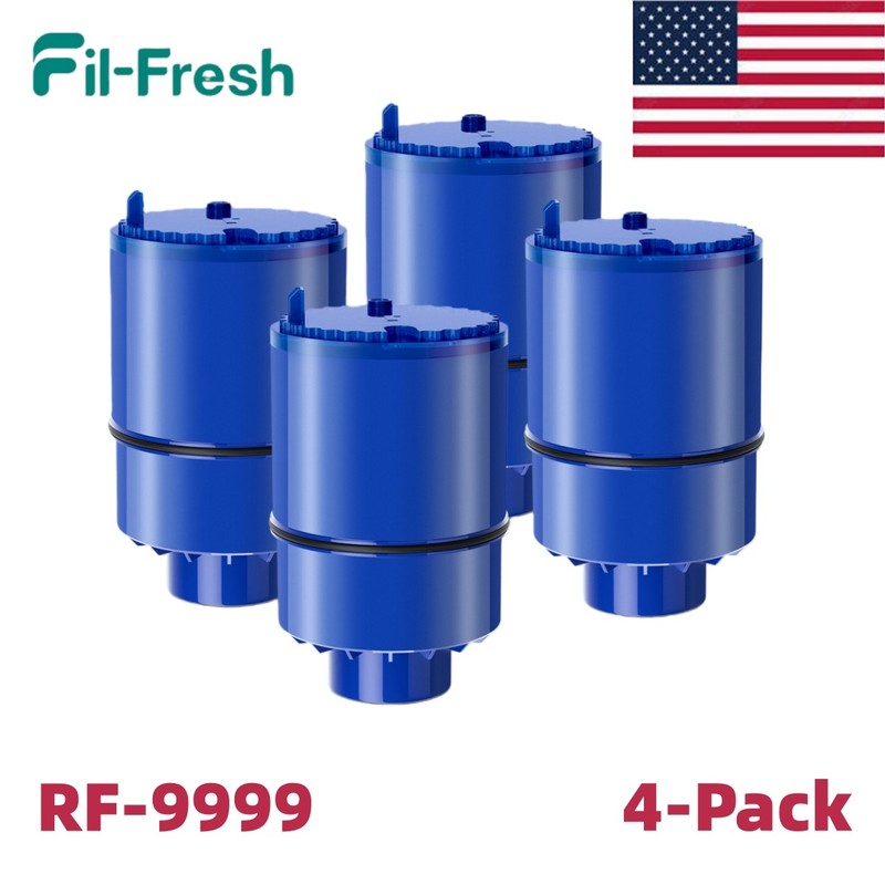 Fil-Fresh RF-9999 PURPLUS Water Filter 4-Pack NSF Faucet Replacement Filter