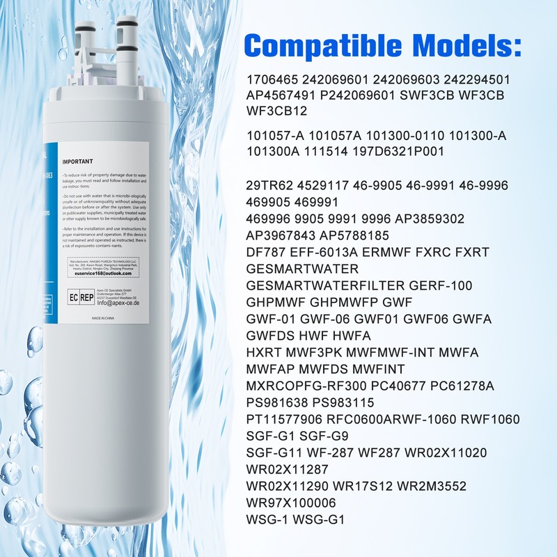 2/4/6Pack for Frigidaire WF3CB Pure Source 3 Water & Ice Refrigerator Filter new gallery