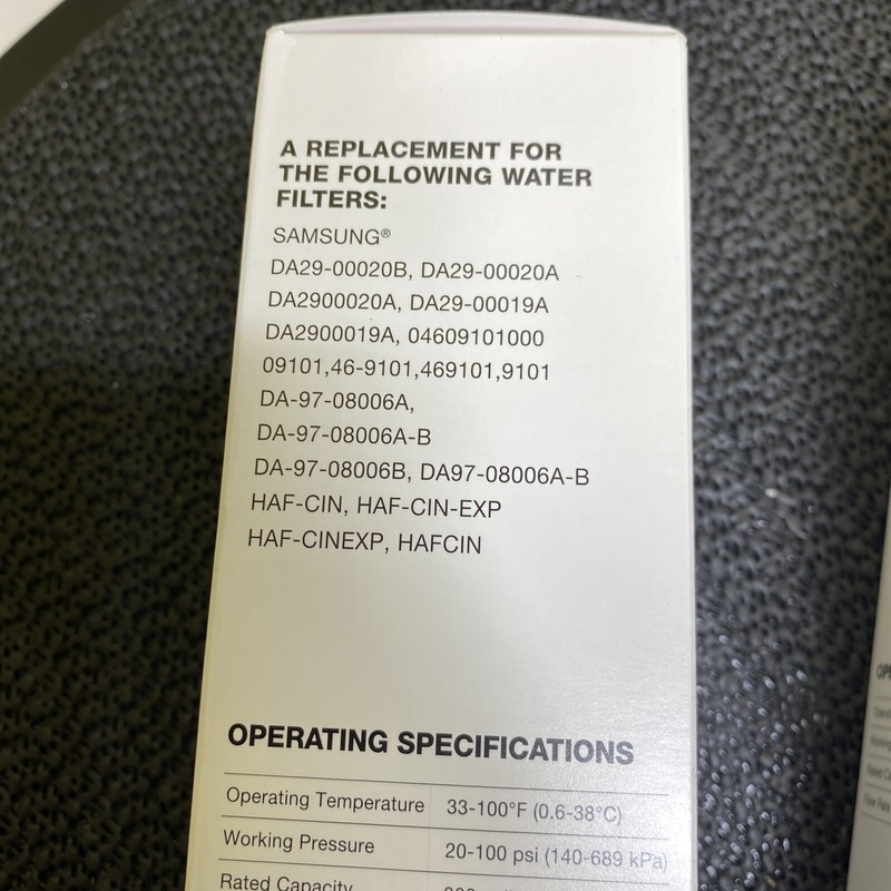 2 Water Specialist Refrigerator Water Filter Fits Samsung DA29-00020B Sealed gallery