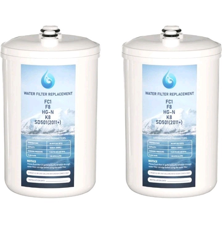 FC1 F8 HG-N Water Filter Enagic K8 SD501 JRIV Compatible Replacement …lot of 2