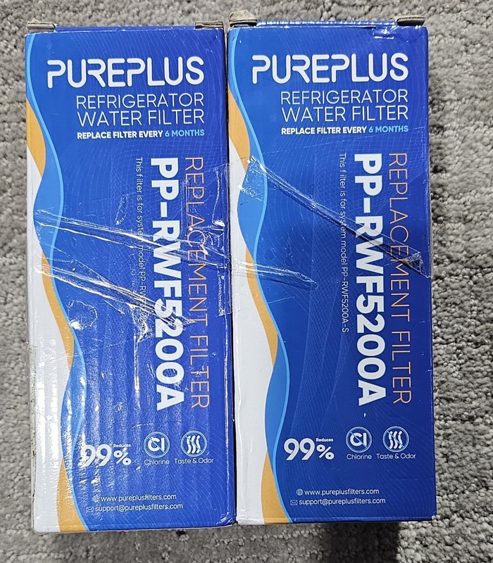 Pureplus Refriderator Water Filter Replacement PP-RWF5200A 2 Pack