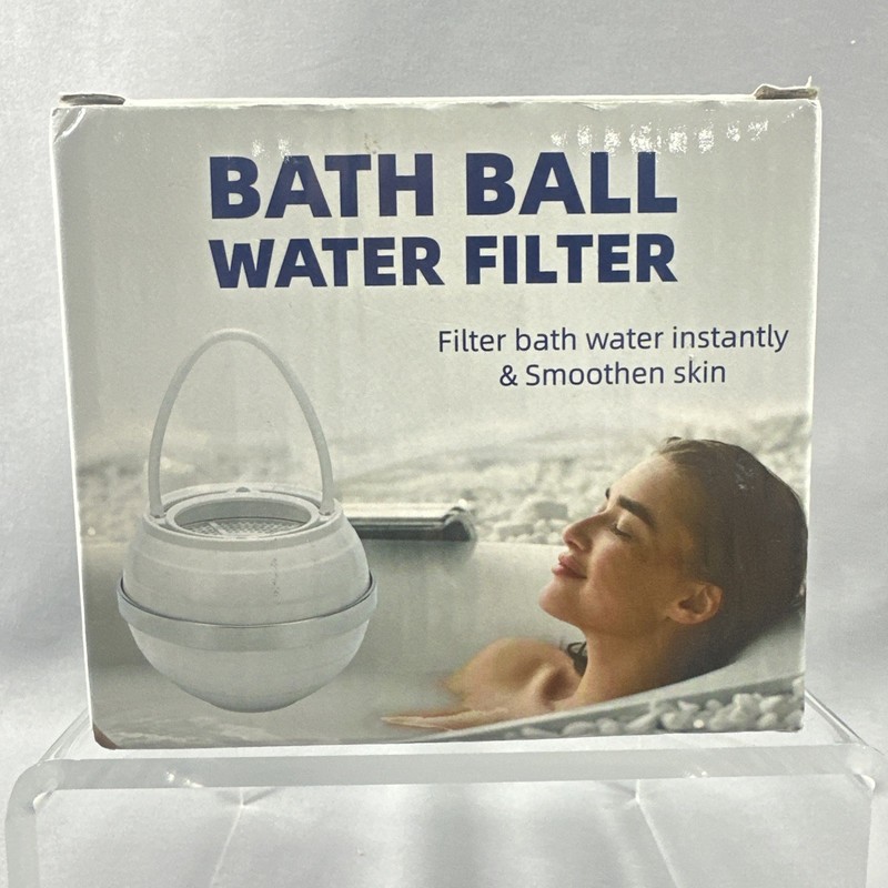 Bath Ball Filter – Bathtub Water Filter for Tub Faucet – Purify Bathwater Silver