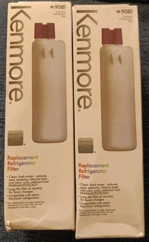 2 Pack Kenmore 9081 469081 46-9930 Refrigerator & Water Filters