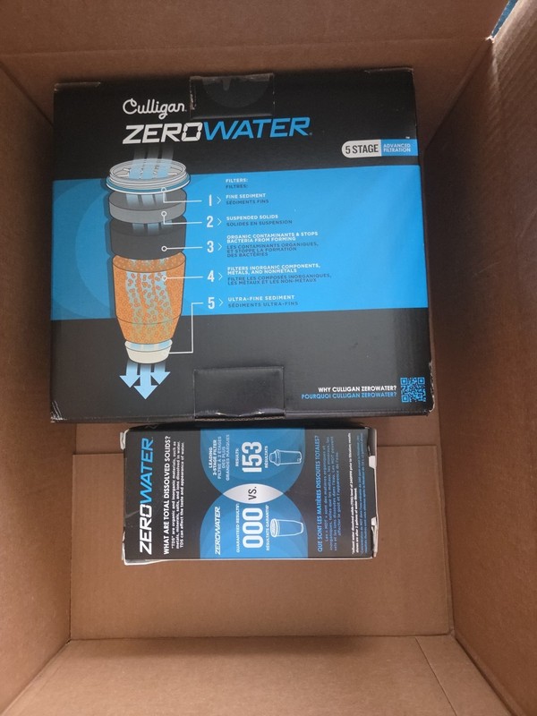 Culligan ZeroWater Technology 7 Cup Water Filter Pitcher & Replacement Filter
