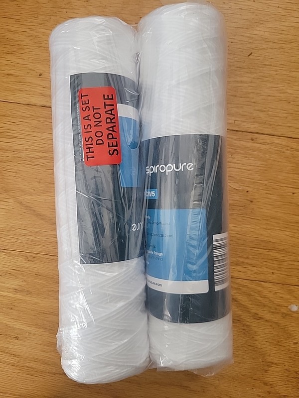SpiroPure SP-CW5 10×2.5 String-Wound Polypropylene Filter, 5 Micron 2 Pack