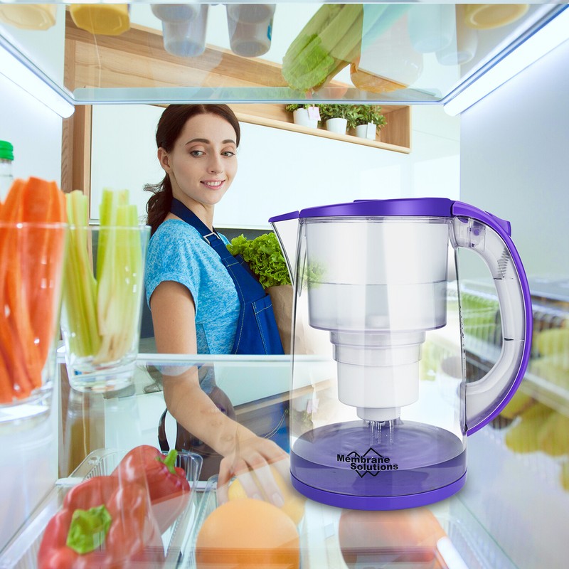 Water Filter Pitcher,12-Cup Large Water Purifier Reduce TDS BPA-Free Replacement gallery