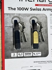 inChargeX – 2 Pack 100 Watt Swiss Army Knife Of Cables Key ring Cable 6 In 1