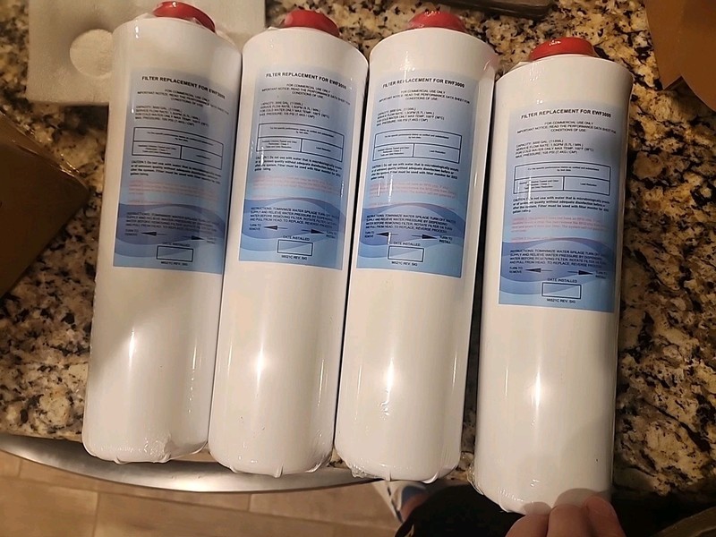 4-Pack Replacement Water Filter for Elkay 51300C EWF3000 3000 Gal 1.5GPM SEALED