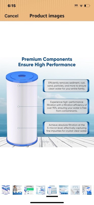 10”x4.5” Sediment Pleated Water Filter gallery