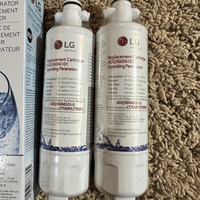 (2-Pack) LG LT700P Refrigerator Replacement Filter 6 Month / 200 Gallon gallery