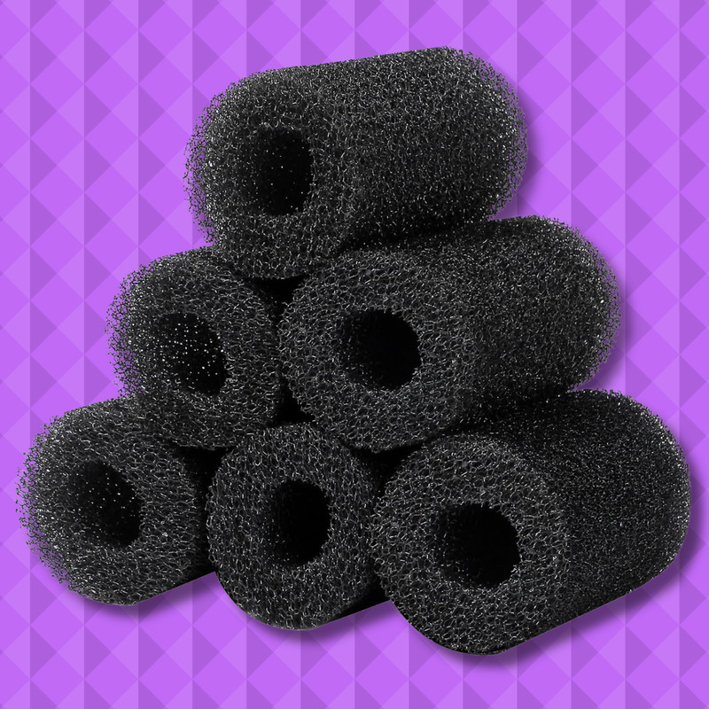 6-Pack Pre-Filter Sponge for Aquarium Shrimp Fry Fish Tank Filter 1” Intake, …