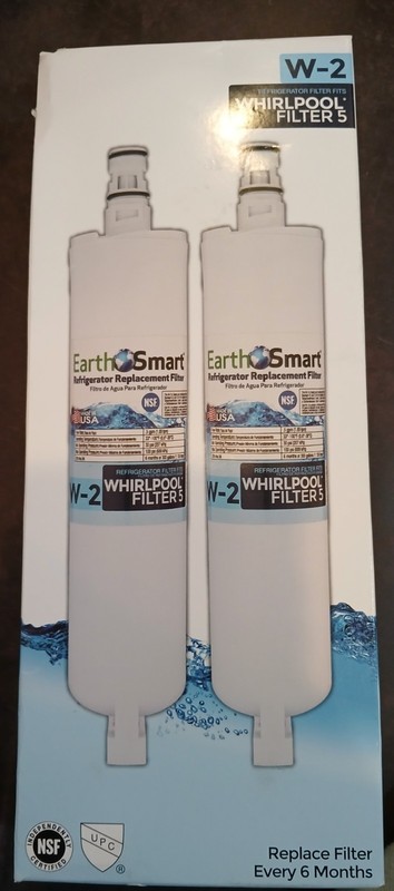 New Earth Smart Refrigerator Replacement Water Filters W-2 Fits Multiple Options