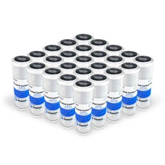 Activated Carbon CTO Water Filter Cartridge Standard 2.5 x10″ 20 Micron 25 Pack