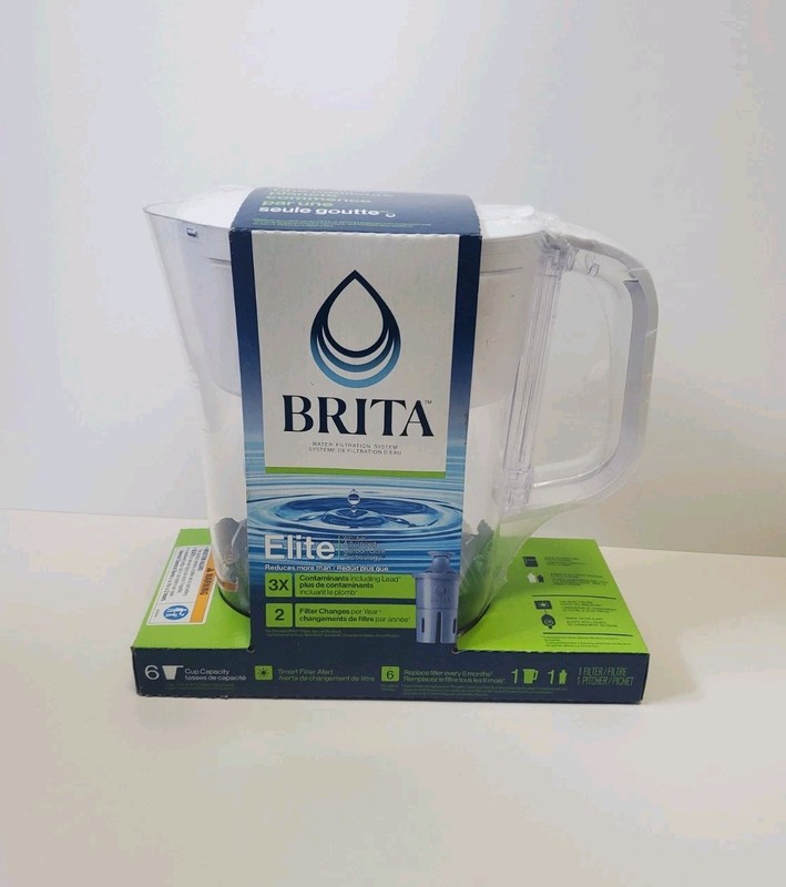 Brita Elite Water Filter 6 Cup Water Pitcher Dispenser
