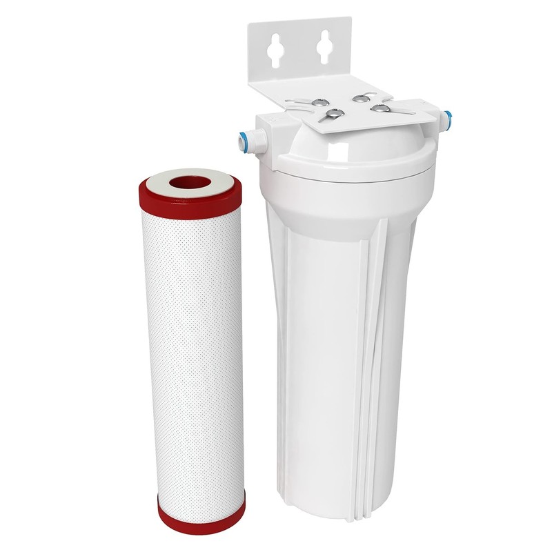 AquaticLife Carbon Plus 10×2.5 Carbon Block Filter & 10″ RO Filter Canister