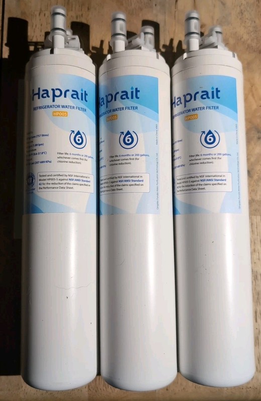 Haprait HP005 Lot Of 3 Replacement for refrigerator water filter 200 gallon
