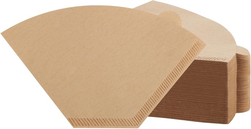 100 Count Coffee Filter #2, 2 Cone Filters Unbleached Natural 2 Cone…