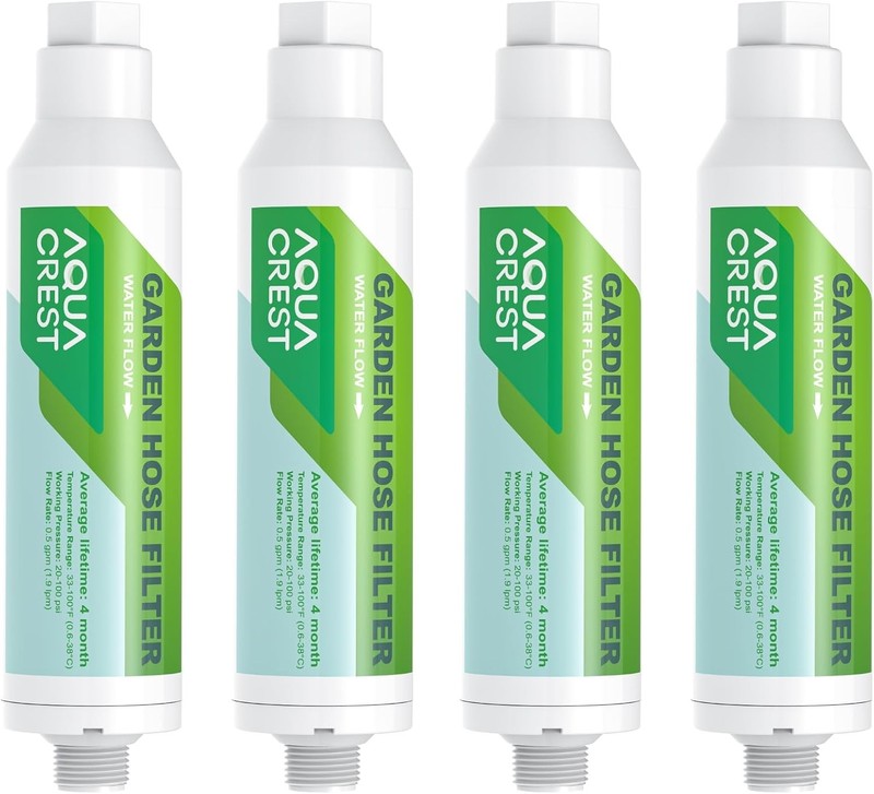 AQUA CREST Garden Hose Water Filter, for Organic Gardening, Farming and Pets(4)