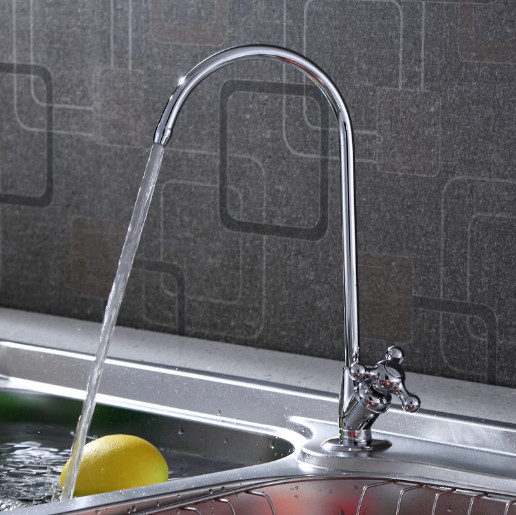 1/4» Reverse Osmosis Chrome Plated Kitchen Drinking Water Filter Faucet US