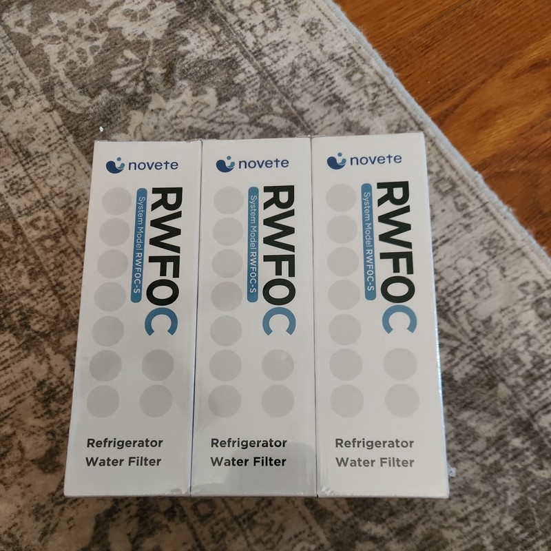 NOVETE Water Filter RWFOC Replacement 3 PACK -CC