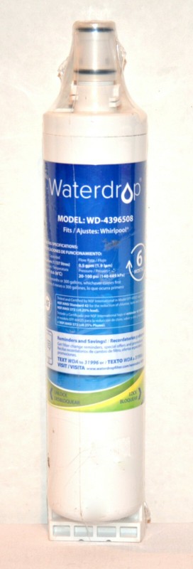 Waterdrop Refrigerator Replacement Water Filter – Model WD-4396508 – New/Sealed