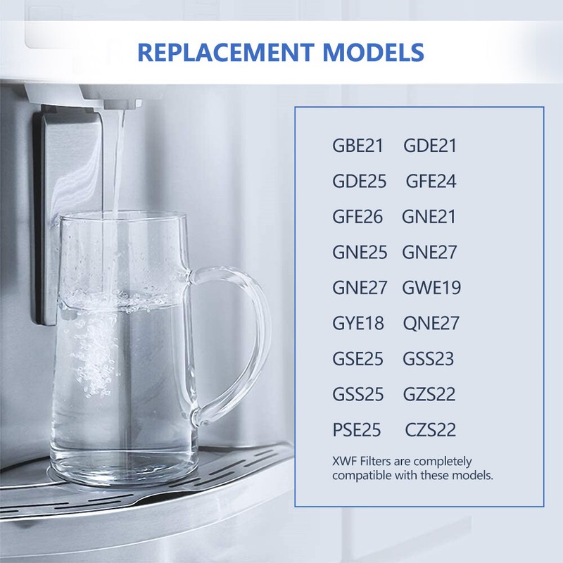 1 Pcs/Filter compatible with GE XWF refrigerator replacement applicable(No Chip) gallery