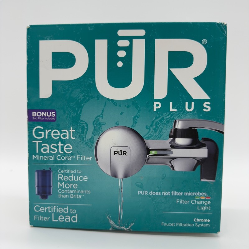 PUR Plus Filtration System Faucet Chrome Finish Model: PFM400HVP w/BONUS Filter!