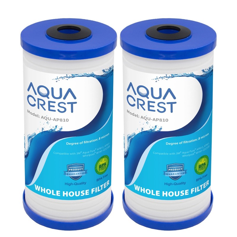 AQUA CREST AP810 Whole House Water Filter, Replacement for AP801, AP811, 2 Pack