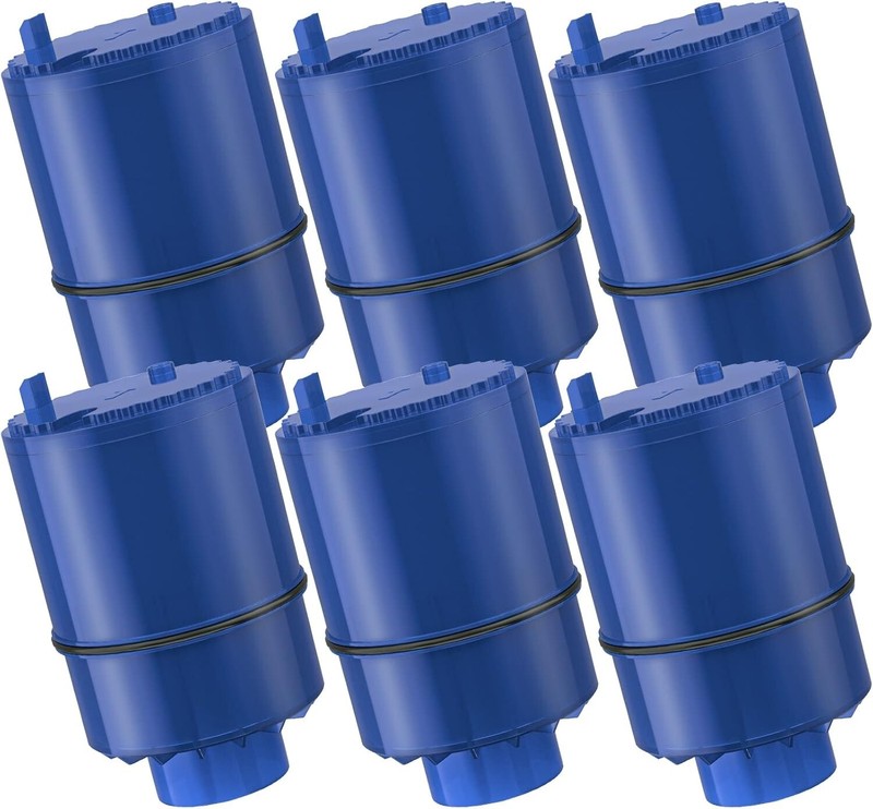 6-Pack RF-9999 Faucet Mount Water Filter Replacement, Reduce 99% impurities US
