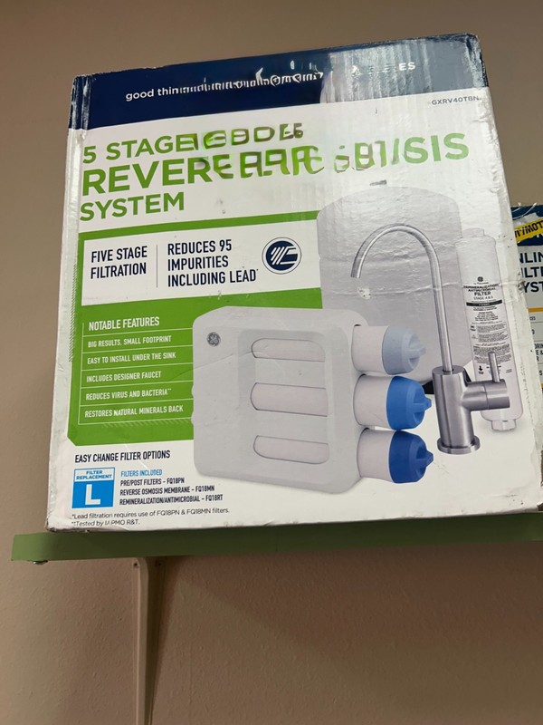 GE Under-Sink 5-Stage Premium Reverse Osmosis Water Filtration System