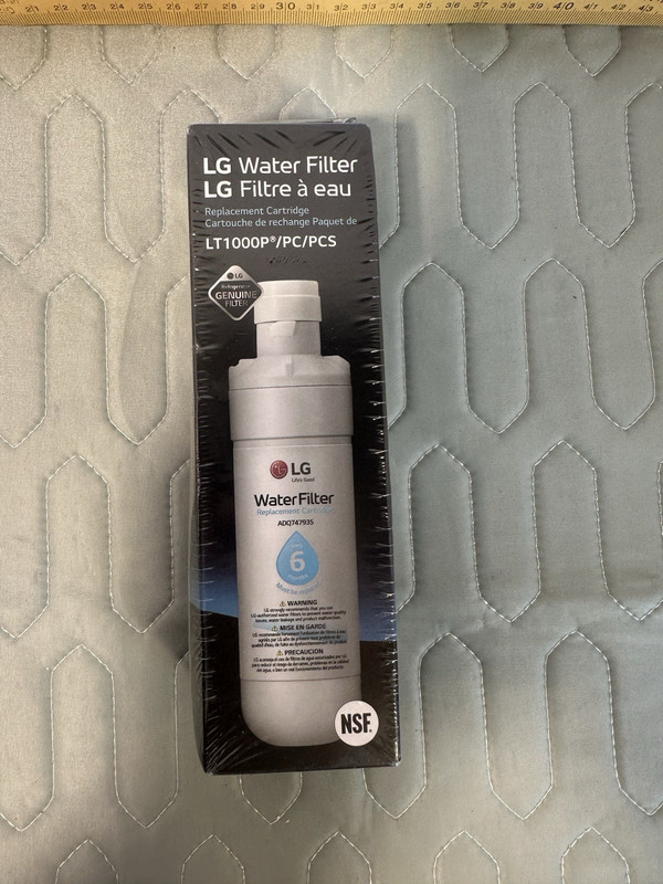 LG LT1000P Genuine Refrigerator Water Filter ADQ747935 – New Sealed OEM