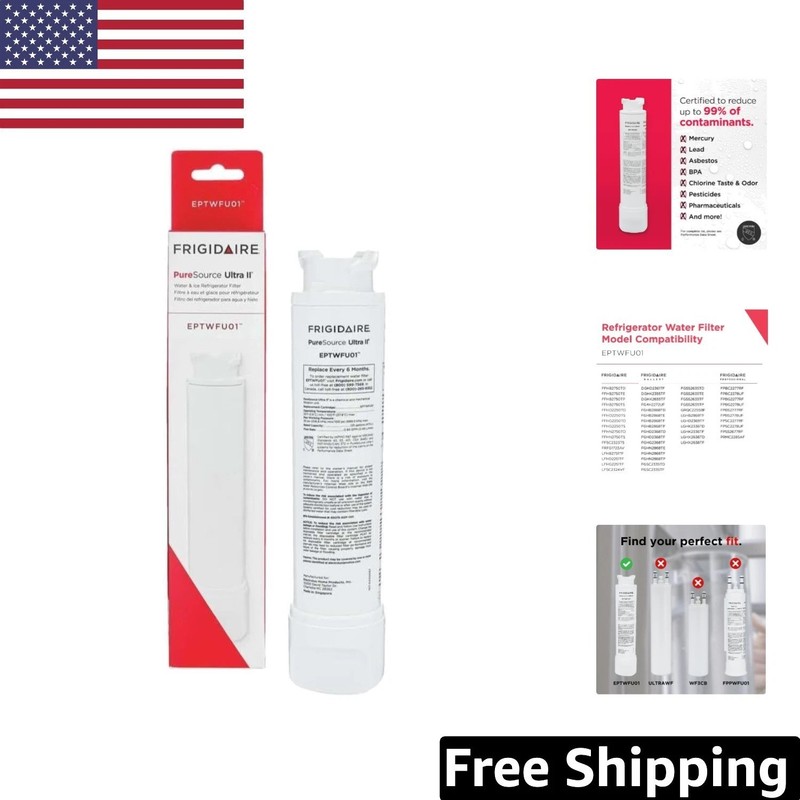 Ultra II Carbon Block Refrigerator Water Filter – 99% Contaminant Reduction