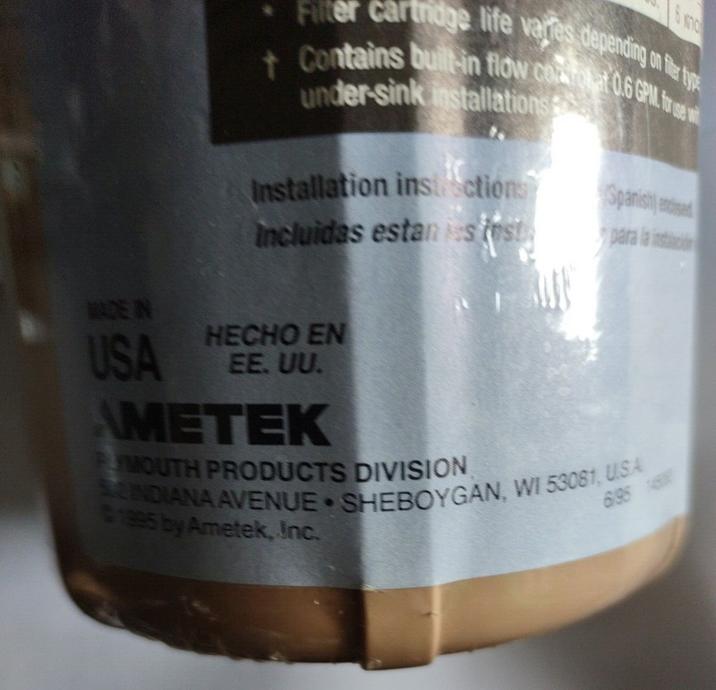 Ametek Us-550 Water Filter gallery