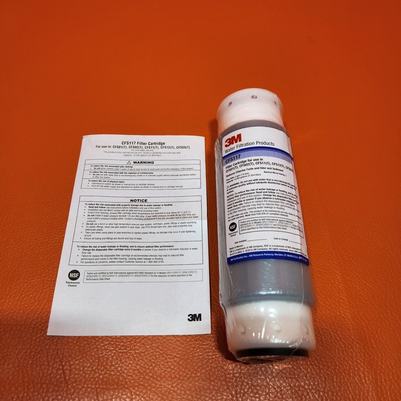 3M CFS117 Cartridge Water Filter 10,000 Gallon 2 GPM 5 Micron High Capacity