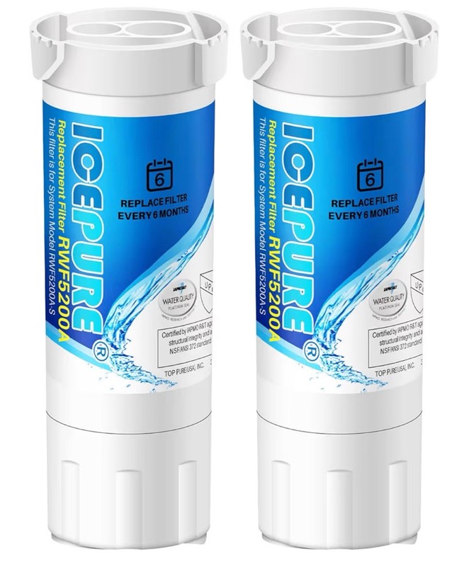 PUREPLUS Refrigerator Water Filter PP-RWF5200A 2 PK XWF (NOT XWFE, NO Chip) NEW