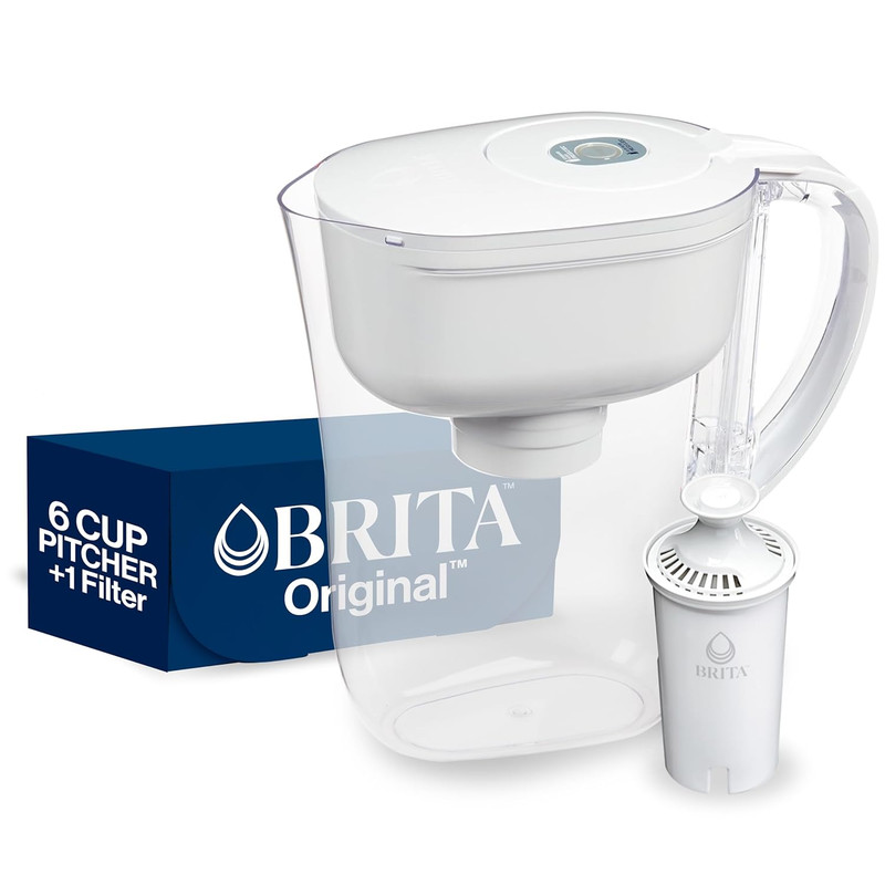 Metro Water Filter Pitcher with SmartLight Change Indicator, BPA-Free, Replaces