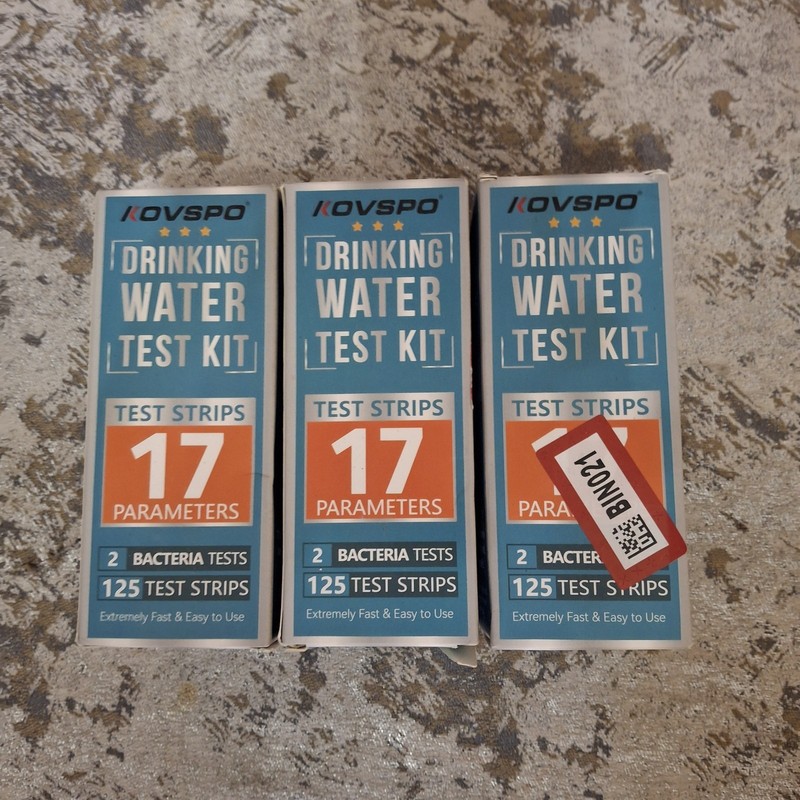 KOVSPO Drinking Water Test Kit 17 Parameters 3-Pack Lot 17-Panel