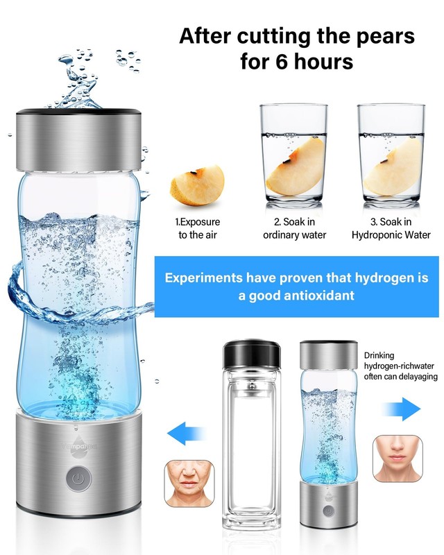2026 Upgraded Hydrogen Water Bottle Generator 2400ppb Hydro-Rich H2 Maker gallery