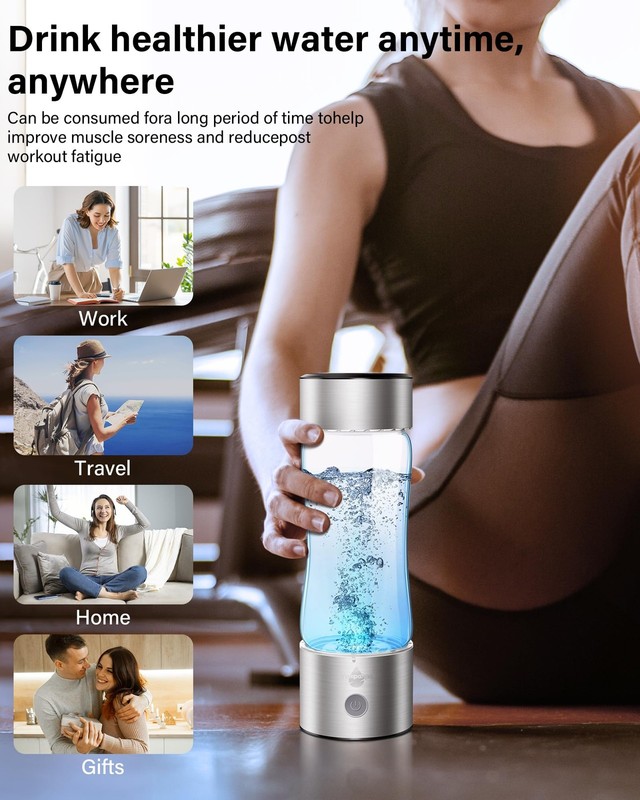 2026 Upgraded Hydrogen Water Bottle Generator 2400ppb Hydro-Rich H2 Maker gallery
